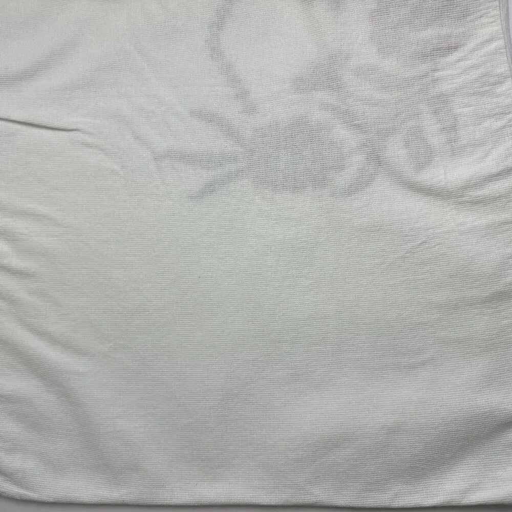 Vintage Pillowcase Hand Embroidered Flowers Cottage Farmhouse Standard Handmade